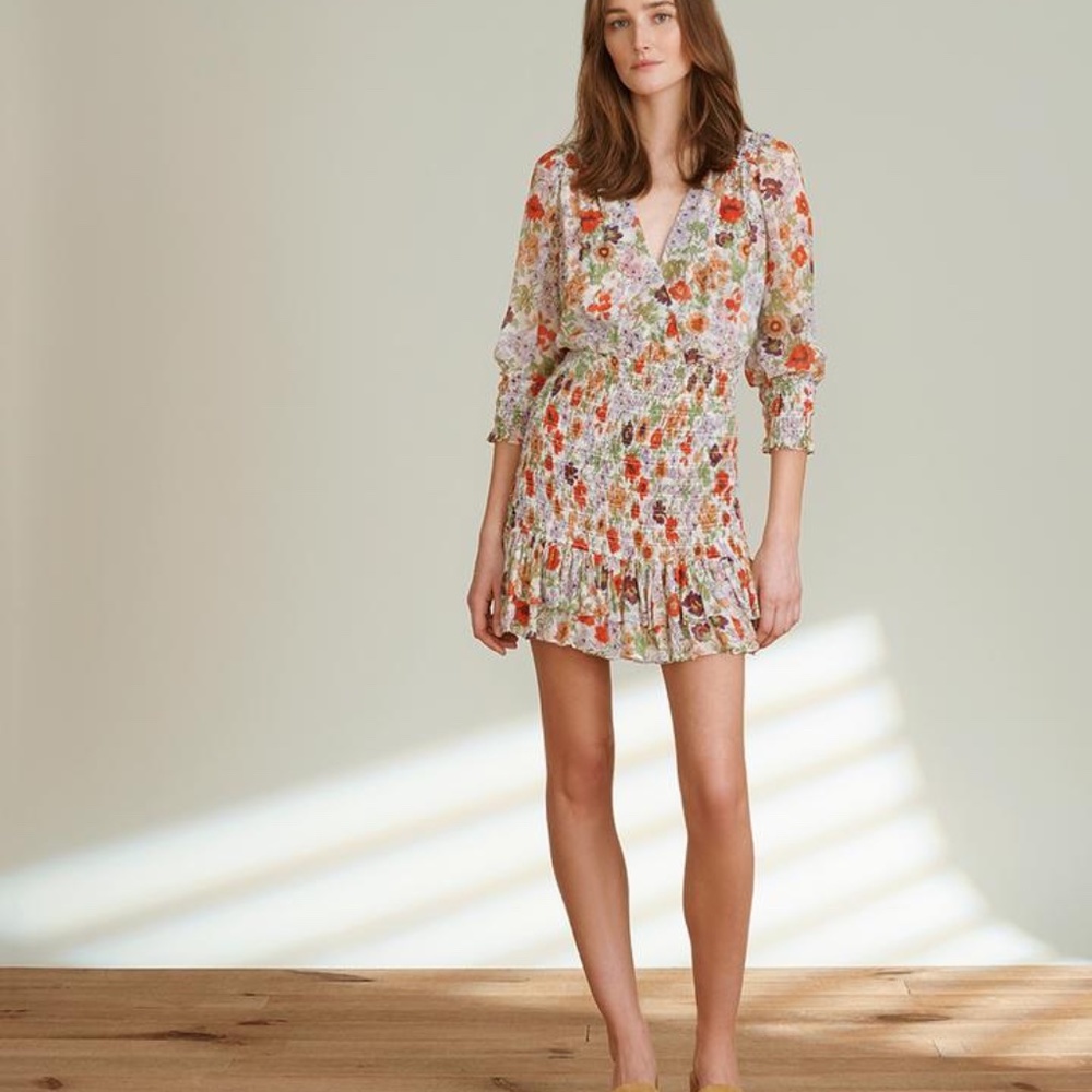Veronica Beard Saera Floral Minidress - NEW WITH TAGS